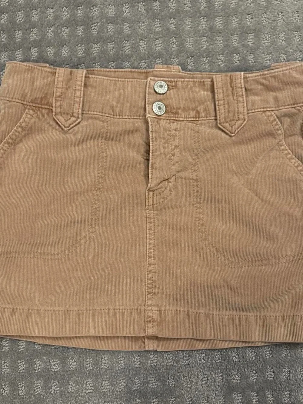 Kids Tan Corduroy Skirt - Classic Everyday Style